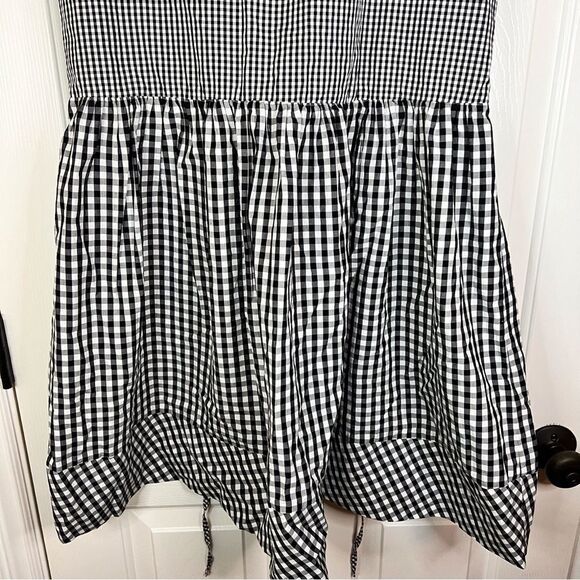 Women’s Madewell Checkered Sleeveless Gingham Tie Back Mini‎ Dress Size XXS - Picture 8 of 8